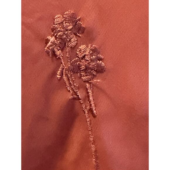 Vintage 80s 90s Ethereal Dainty Slip Dress Pink Layered Embroidered Size Medium - Picture 4 of 10